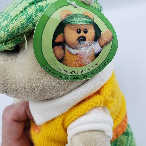 Starbucks Bearista 2006 Golfing Bear Stuffed Animal Stuffy - Picture 8 of 11